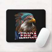 Patriotic Eagle American Flag 4. Juli Merica 1 Mousepad (Mit Mouse)