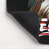 Patriotic Eagle American Flag 4. Juli Merica 2 Mousepad (Ecke)
