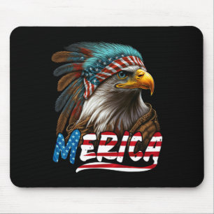 Patriotic Eagle American Flag 4. Juli Merica 2 Mousepad