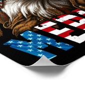 Patriotic Eagle American Flag 4. Juli Merica 3 Poster (Ecke)
