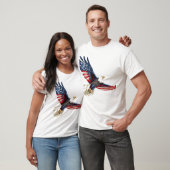 Patriotic Eagle American Flag T - Shirt (Unisex)