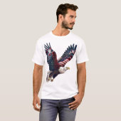 Patriotic Eagle American flagge T-Shirt (Vorne ganz)