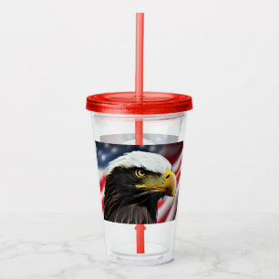 Patriotic/Eagle/American/USA Acryltrinkbecher