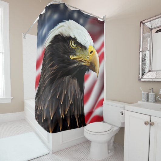 Patriotic/Eagle/American/USA Duschvorhang (Beispiel)