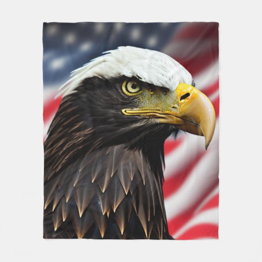 Patriotic/Eagle/American/USA Fleecedecke (Vorderseite)