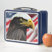 Patriotic/Eagle/American/USA Metall Brotdose (Beispiel)