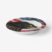 Patriotic/Eagle/American/USA Pappteller (Gewinkelt)