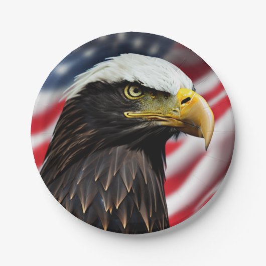 Patriotic/Eagle/American/USA Pappteller (Vorderseite)