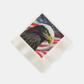 Patriotic/Eagle/American/USA Serviette (Ecke)