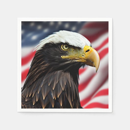 Patriotic/Eagle/American/USA Serviette (Vorderseite)