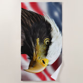 Patriotic/Eagle/American/USA Strandtuch (Vorderseite)