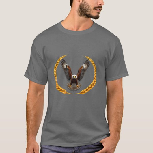 Patriotic Eagle Art | American Freedom Design T-Shirt (Vorderseite)