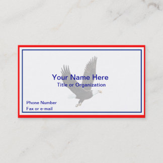 Patriotic Eagle Business Card Visitenkarte