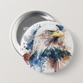 Patriotic Eagle Button (Vorne & Hinten)