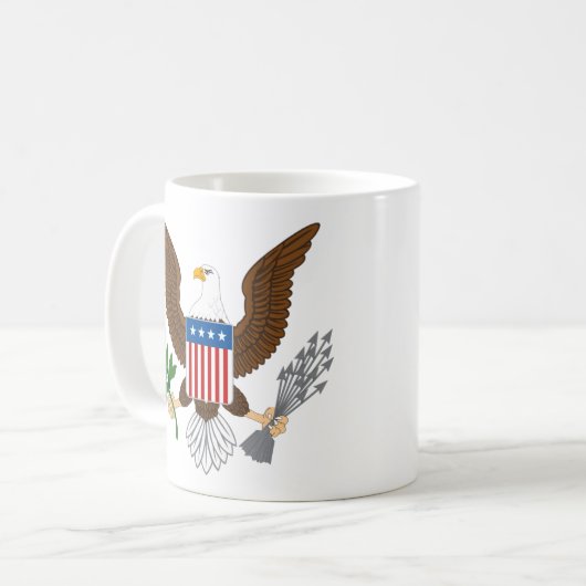 Patriotic Eagle Coffee Tasse (Vorderseite Links)