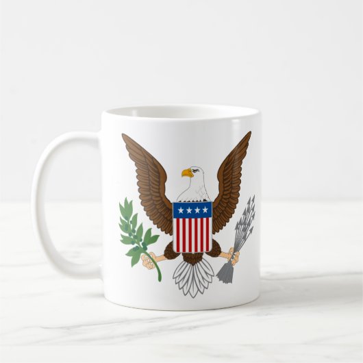 Patriotic Eagle Coffee Tasse (Links)