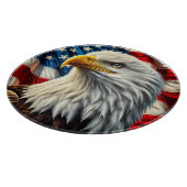 Patriotic Eagle Cutting Board Schneidebrett (Ecke)