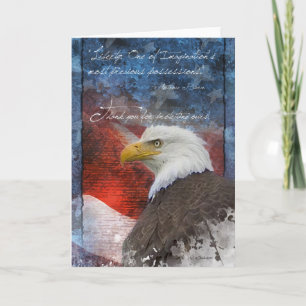Patriotic Eagle Dankeschön Karte