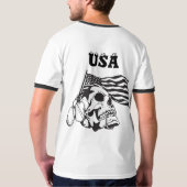 Patriotic Eagle Emblem T - Shirt mit amerikanische (Rückseite)