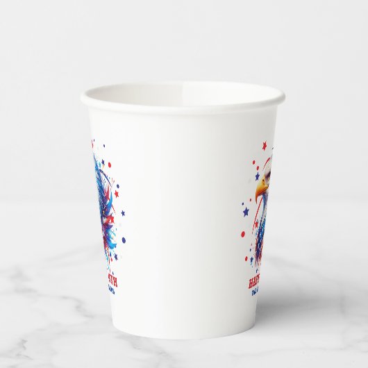 Patriotic Eagle Fireworks Pappbecher (Links)