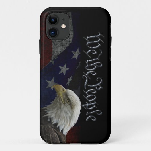 Patriotic Eagle & Flag Case-Mate iPhone Hülle (Rückseite)
