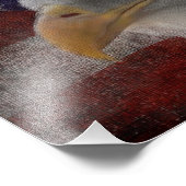 Patriotic Eagle & Flag Fotodruck (Ecke)