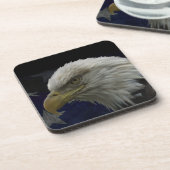 Patriotic Eagle & Flag Getränkeuntersetzer (Linke Seite)