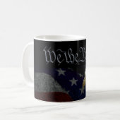 Patriotic Eagle & Flag Kaffeetasse (Vorderseite Links)