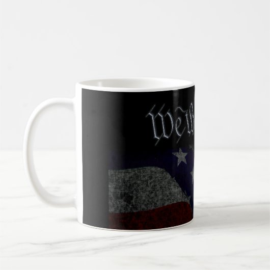 Patriotic Eagle & Flag Kaffeetasse (Links)