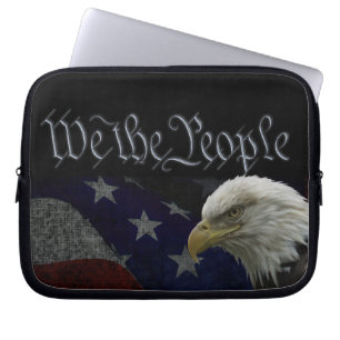 Patriotic Eagle & Flag Laptopschutzhülle