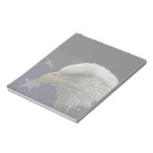Patriotic Eagle & Flag Notizblock (Rotiert)