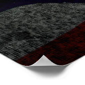 Patriotic Eagle & Flag Poster (Ecke)