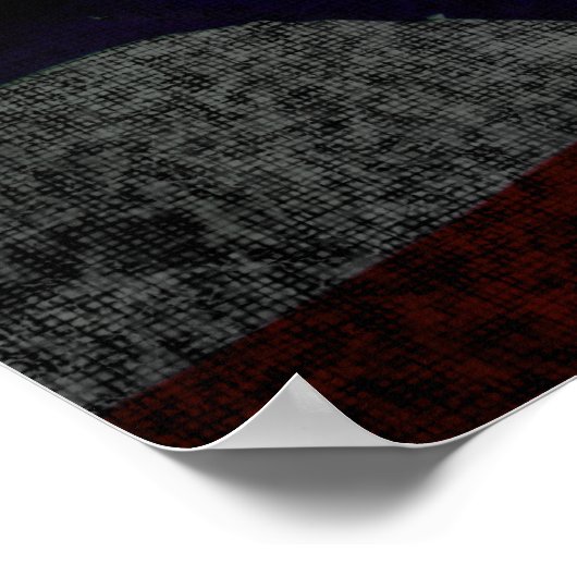 Patriotic Eagle & Flag Poster (Ecke)