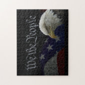 Patriotic Eagle & Flag Puzzle (Vertikal)