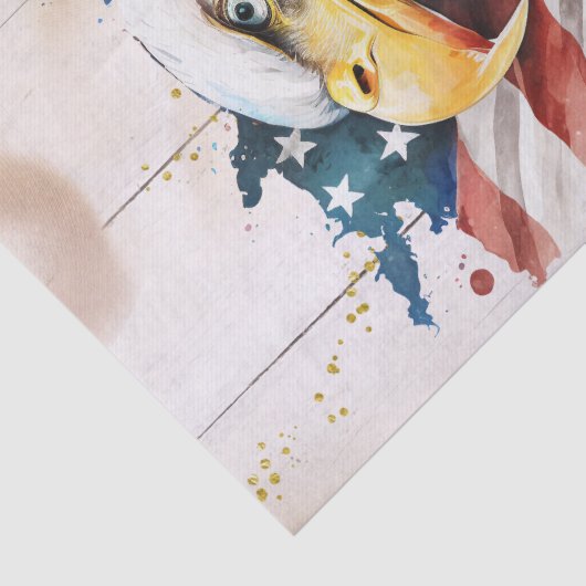 Patriotic Eagle Flag Seidenpapier (Detail)