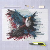Patriotic Eagle Flag Seidenpapier (Handwerk)