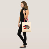 Patriotic Eagle & Flag Tragetasche (Vorderseite (Model))
