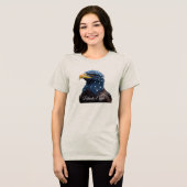 Patriotic Eagle girl t-shirt Tri-Blend Shirt (Vorderseite voll)