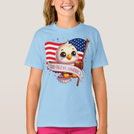 Patriotic Eagle GOD BLESS AMERICA Fahne, USA 🦅 🇺 T-Shirt