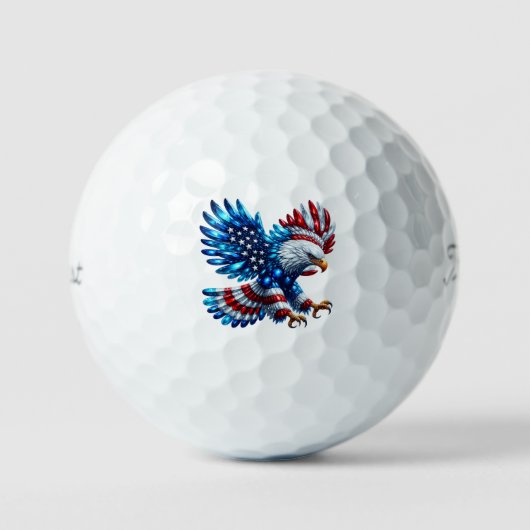 Patriotic Eagle Golf Balls Golfball (Vorderseite)
