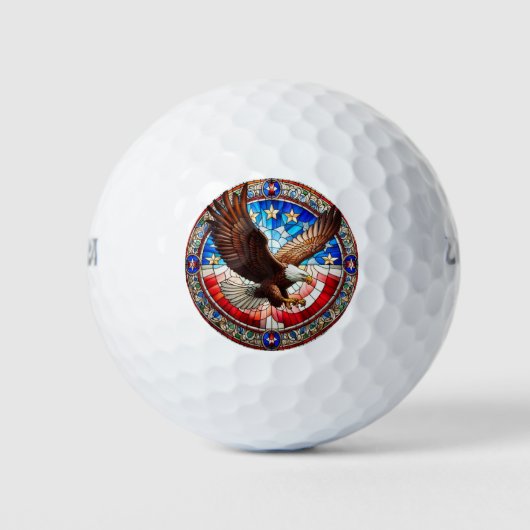 Patriotic Eagle Golf Balls Golfball (Vorderseite)