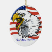 Patriotic Eagle Keramik Ornament (Rechts)