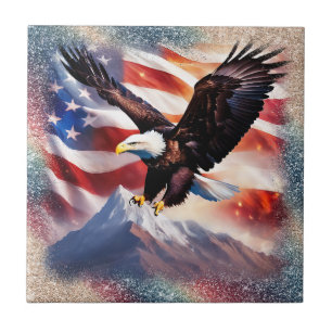 Patriotic Eagle Keramik Tile Fliese