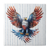 Patriotic Eagle Keramik Tile Fliese (Vorderseite)