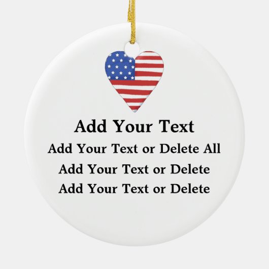 Patriotic Eagle Keramikornament (Hinten)