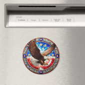 Patriotic Eagle Magnet (In Situ (Geschirrspüler))