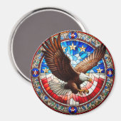 Patriotic Eagle Magnet (Vorderseite/Rückseite)