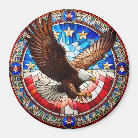 Patriotic Eagle Magnet (Vorne)