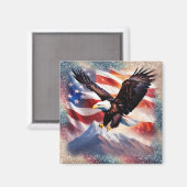 Patriotic Eagle Magnet (Vorderseite/Rückseite)