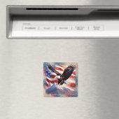 Patriotic Eagle Magnet (In Situ (Geschirrspüler))